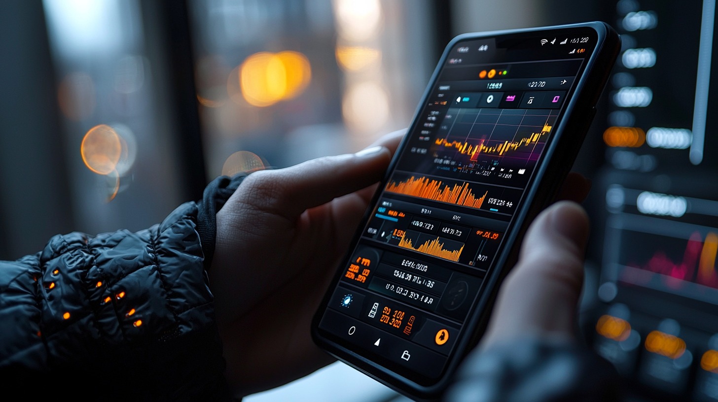 Crypto trader analyzing markets