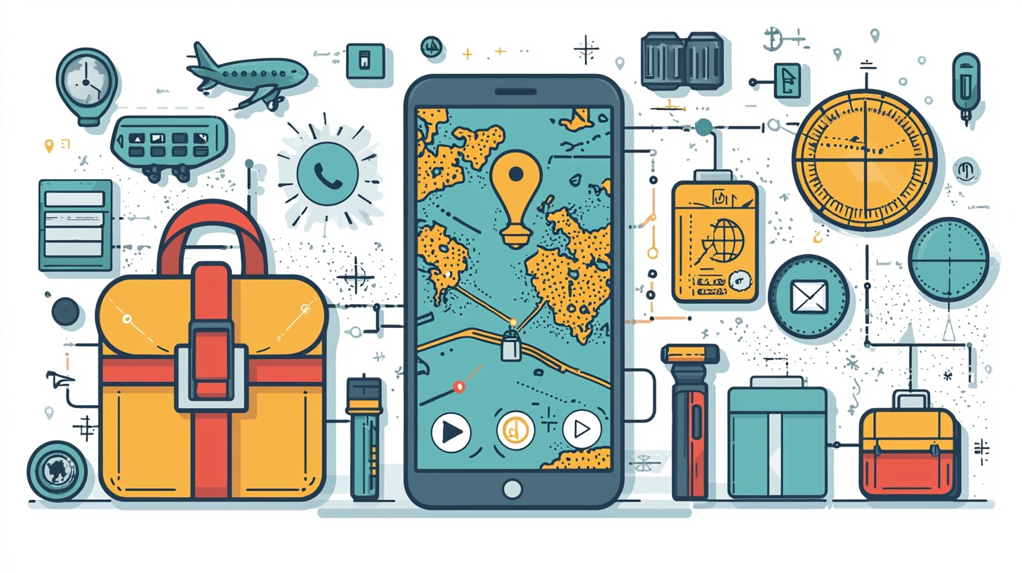 Travel app showing safety feature